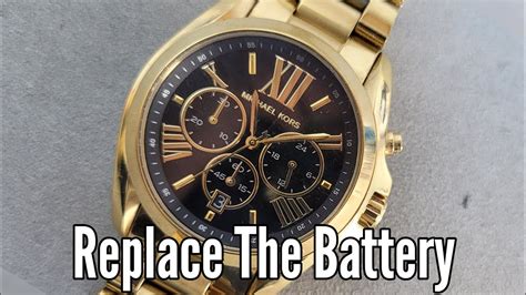 changing battery michael kors watch|michael kors watch batteries replacement.